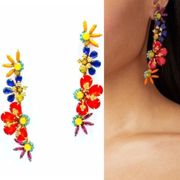 NEWAnthropologie Elizabeth Cole Alva Drop Earrings Multi